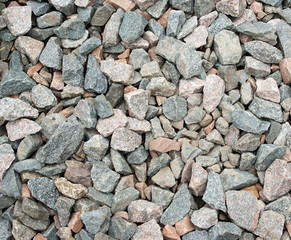 Varicolored crushed stone background