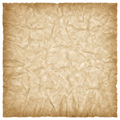 sheet of old paper isolated on a white background