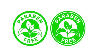Paraben Free sign or stamp symbol. Vector illustration