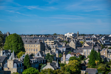 Fototapeta na wymiar Dinan, les toits, Côtes-d'Armor, Bretagne, france.