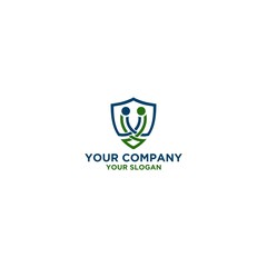 Handshake Cooperation Secure Logo Design Vector
