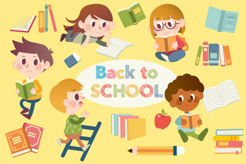 Back to school elements pack