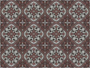 Turkish traditional ornamental decorative tiles. Seamless pattern abstract background concept