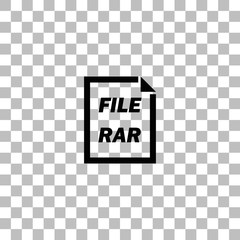 RAR File icon flat