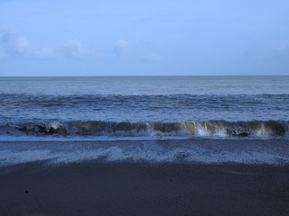 waves on the beach