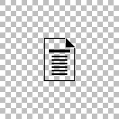 Document icon flat