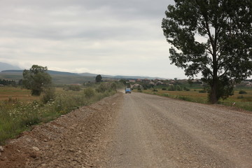 Fototapeta na wymiar countryside road