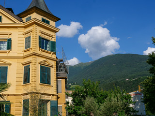 Brixen , Italy 22 July 2019: Brixen City, streets