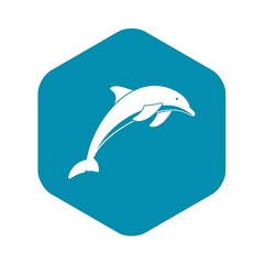 Dolphin icon. Simple illustration of dolphin vector icon for web