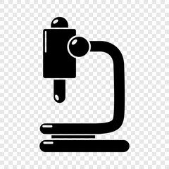 Microscope icon. Simple illustration of microscope vector icon for web