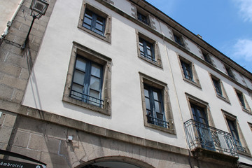 building in quimper in brittany (france) 