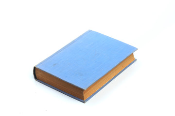 blue book isolated on a white background