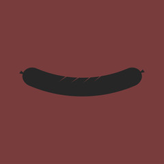 Vector illustration of a barbecue sausage icon