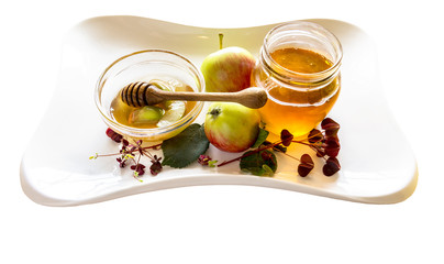 Rosh ha Shanah is the main traditional Hebrew holiday, apple,  honey and pomegranate are sweet symbols of this cheerful event
