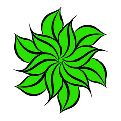 INDONESIA BATIK WITH A BEAUTIFUL FLOWER MOTIF