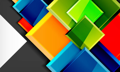 Colorful square and rectangle blocks background