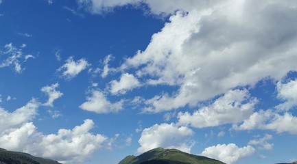 blue sky and clouds