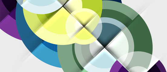 Obraz premium Geometric design abstract background - circles