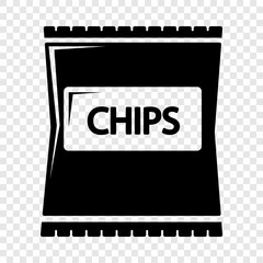 Chips icon. Simple illustration of chips vector icon for web