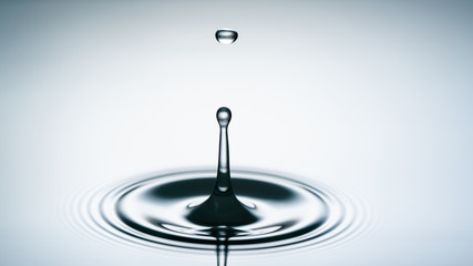 water drop collision. Water splash