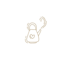 Hand drawn vector doodle illustration of tea kettle. Teapot icon line symbol. Monoline quality sketch art isolated element in trendy style