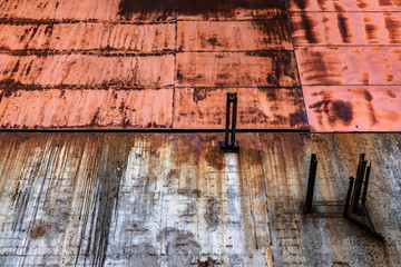 Rusty metal texture as background