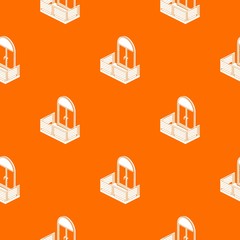 Wood balcony pattern vector orange for any web design best