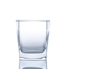 glass on white isolated background 