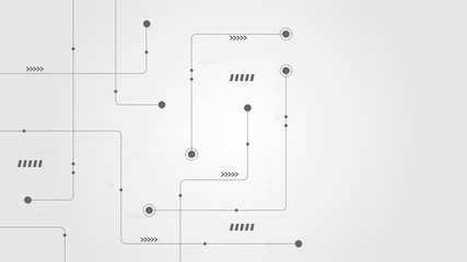 Abstract geometric connect lines and dots.Simple technology graphic background.Illustration Vector design Network and Connection concept.