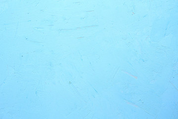 Beautiful Abstract Grunge Decorative Light Blue Cyan Painted Stucco Wall Texture.