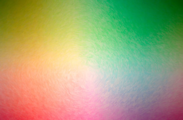 Abstract illustration of green, pink, red Impasto background