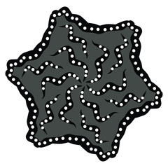 Illustration Beautiful Batik Pattern of Indonesian