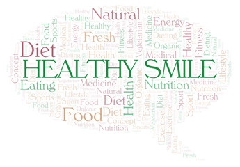 Healthy Smile word cloud.