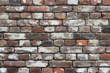 Old but cleaned rough brick work wall background texture