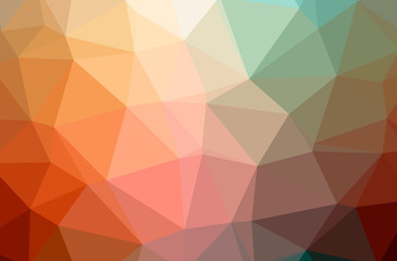Illustration of abstract Orange, Yellow horizontal low poly background. Beautiful polygon design pattern.