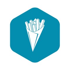 French fries icon. Simple illustration of french fries vector icon for web