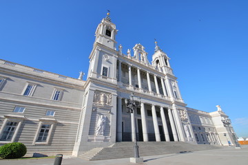 Fototapeta na wymiar Santa Maria Almudena Cathedral Madrid Spain