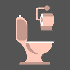 Obraz premium Toilet And Toilet Paper