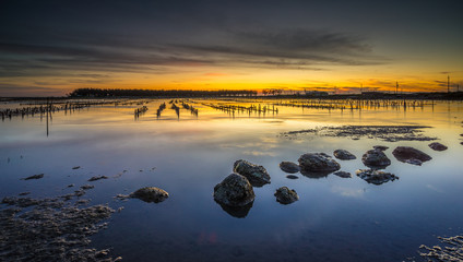 Serene Lagoons at Sunset