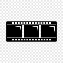 Film strip icon. Simple illustration of film strip vector icon for web