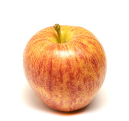 apple laid on a white background