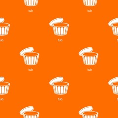 Tub pattern vector orange for any web design best