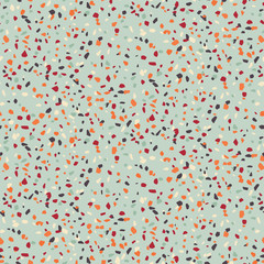 Vector terrazzo flooring seamless pattern repeat background