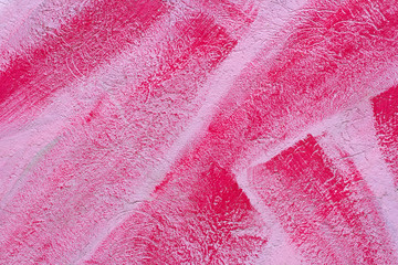 Pink painted wall as background or texture