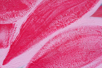Pink painted wall as background or texture
