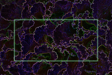 abstract fractal background and frame