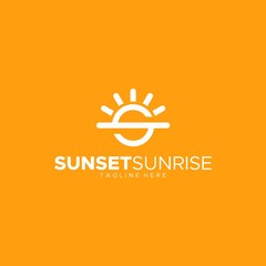 LETTER S FOR SUNSET AND SUNRISE LOGO