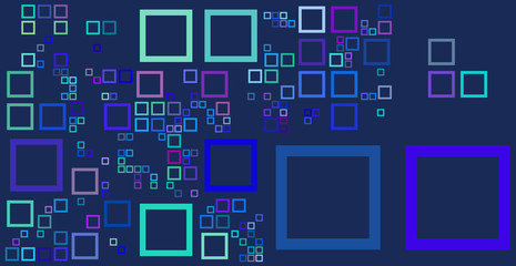 Abstract background with squares. Vector illustration. Big Data concept.