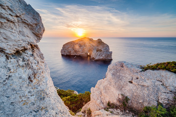 Foradada Island in Sardinia, Italy.