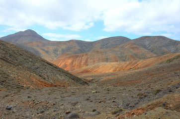 Volcanic Desert Mountains of Fuerteventura, Canary Islands
